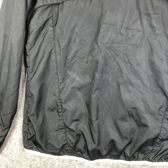 Under Armour Jacket Sz Medium Windbreaker Semi Fitted Black Logo Washington - Picture 13 of 13